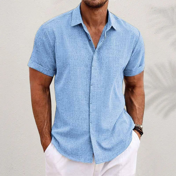 Men's Short Sleeve Button Shirt