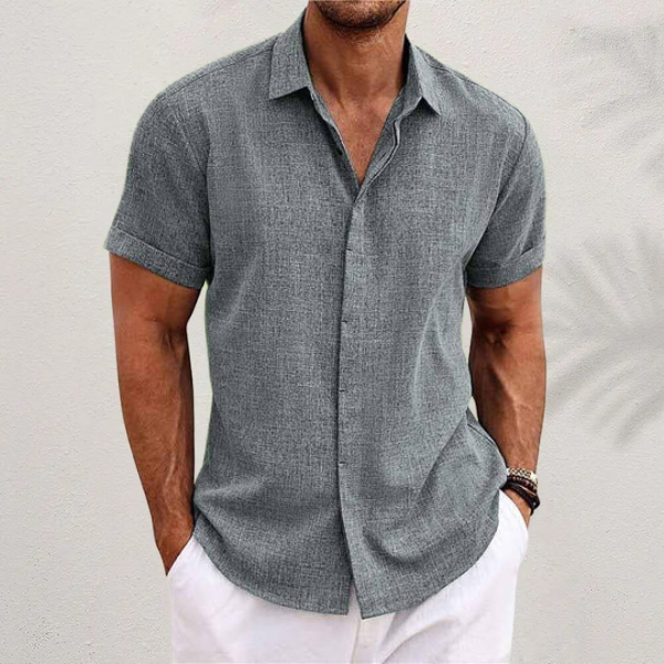 Men's Short Sleeve Button Shirt