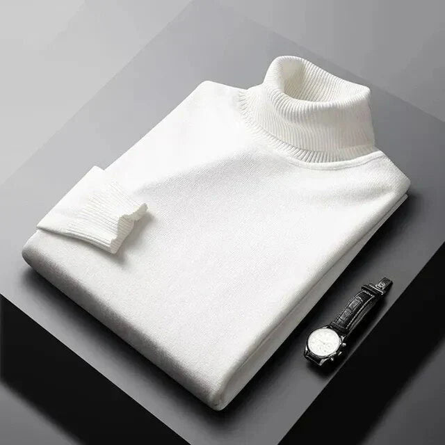 Men's Turtleneck Knit Sweater