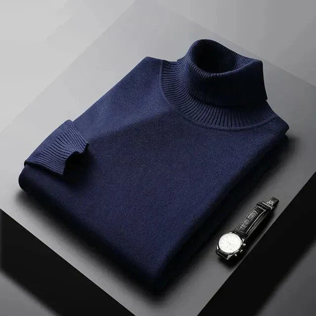 Men's Turtleneck Knit Sweater