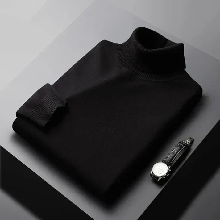 Men's Turtleneck Knit Sweater