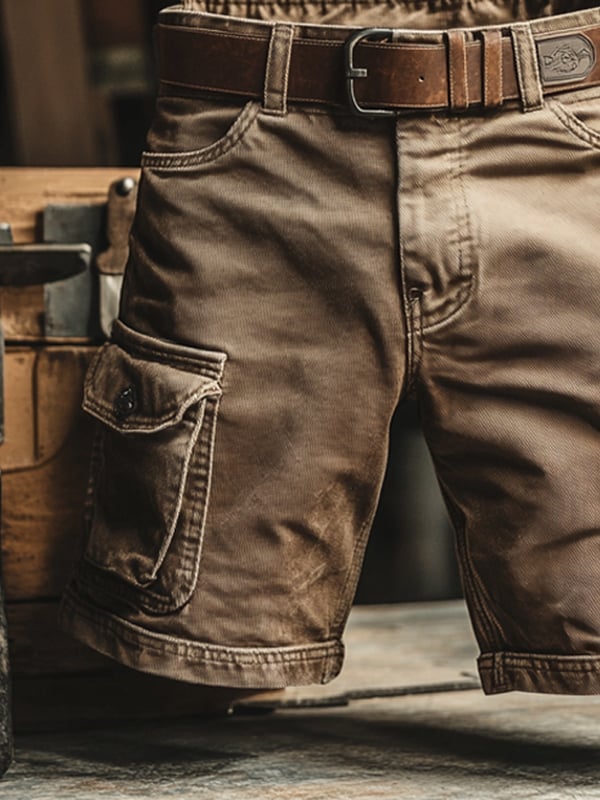 Men's Multi Pocket Cargo Shorts