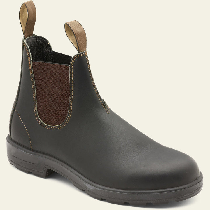 Men's Leather Chelsea Boots Slip On Workwear