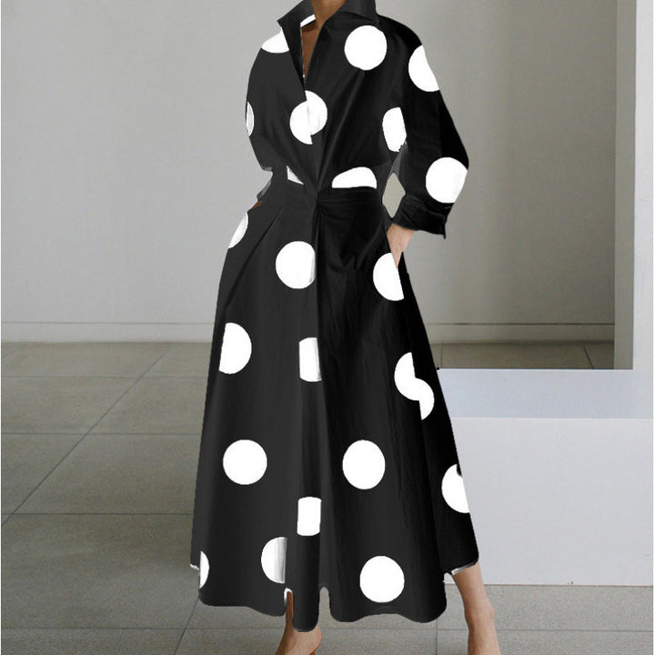 Women's Belted Wrap Midi Shirt Dress
