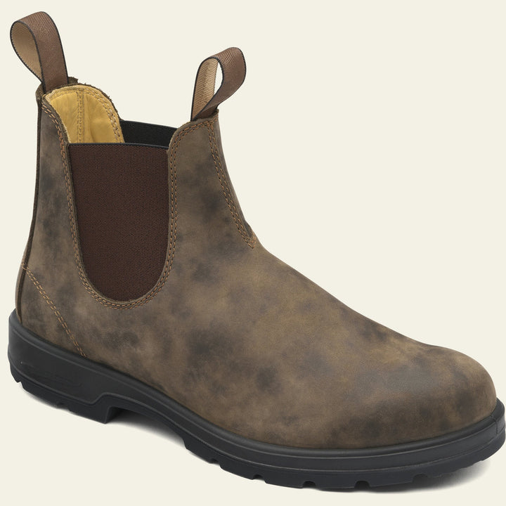 Men's Leather Chelsea Boots Slip On Workwear