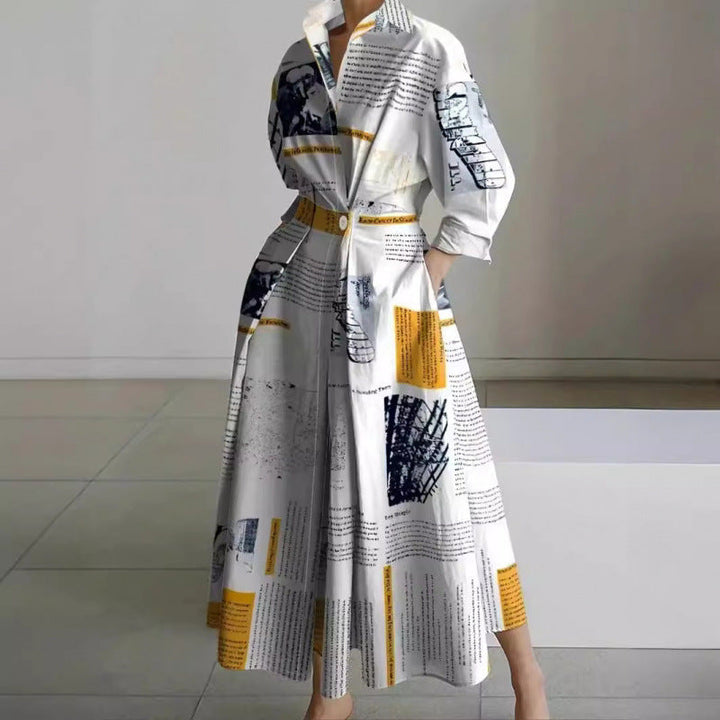 Women's Belted Wrap Midi Shirt Dress