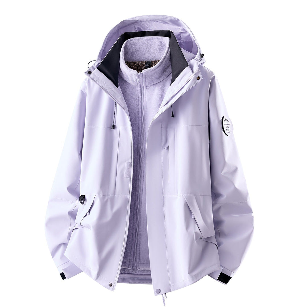 Women's Water-Resistant 3-in-1 Jacket with Removable Fleece Liner