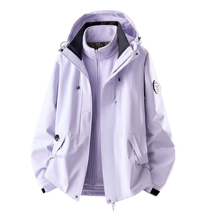 Women's Water-Resistant 3-in-1 Jacket with Removable Fleece Liner
