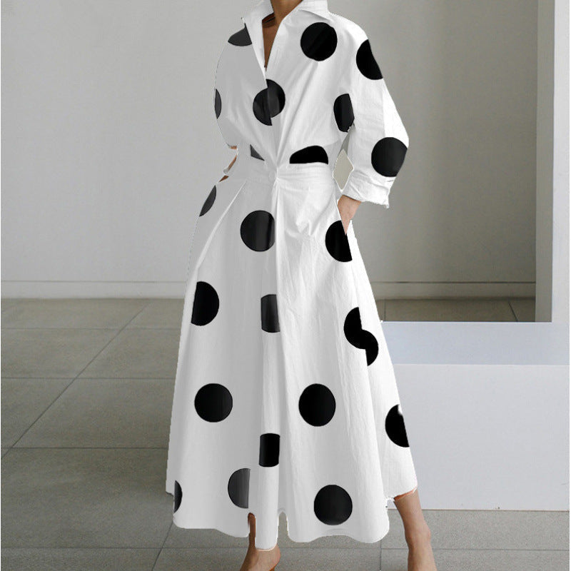 Women's Belted Wrap Midi Shirt Dress