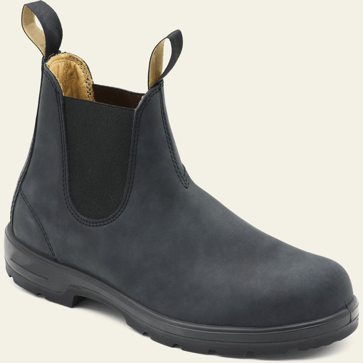 Men's Leather Chelsea Boots Slip On Workwear
