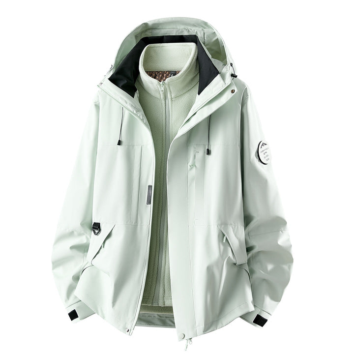 Women's Water-Resistant 3-in-1 Jacket with Removable Fleece Liner