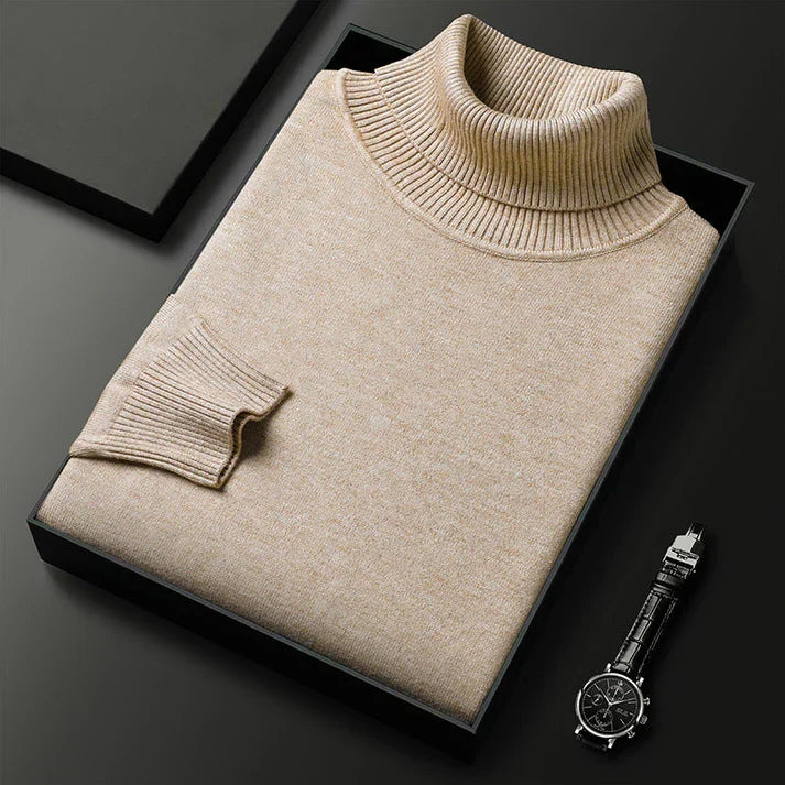 Men's Turtleneck Knit Sweater