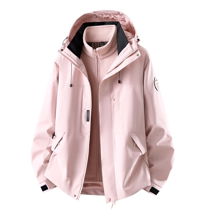 Women's Water-Resistant 3-in-1 Jacket with Removable Fleece Liner