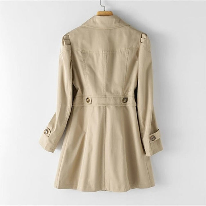 Tailored Button Front Trench Coat