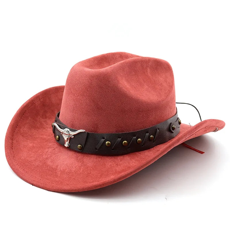 Western Cowboy Hat with Longhorn Concho Band