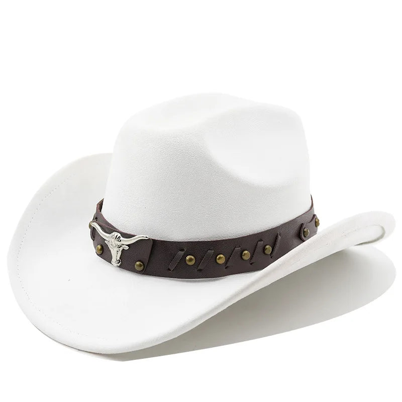 Western Cowboy Hat with Longhorn Concho Band