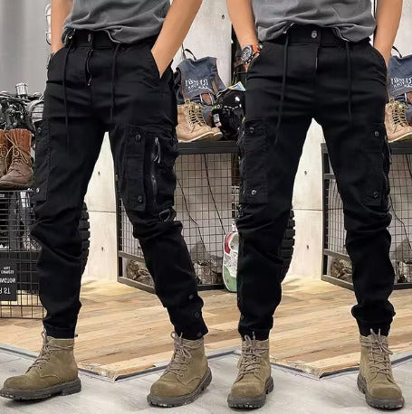 Men's Cargo Pants with Drawstring Waist