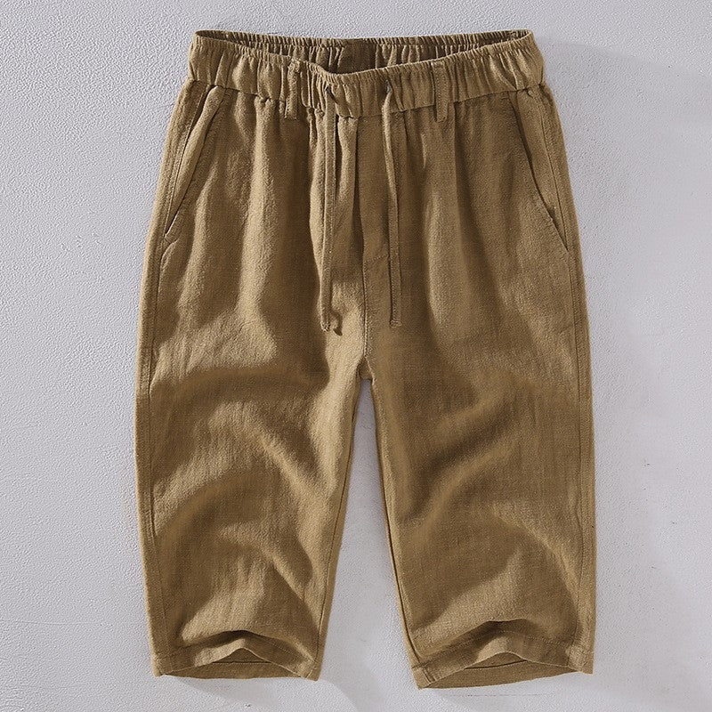 Men's Linen Drawstring Shorts