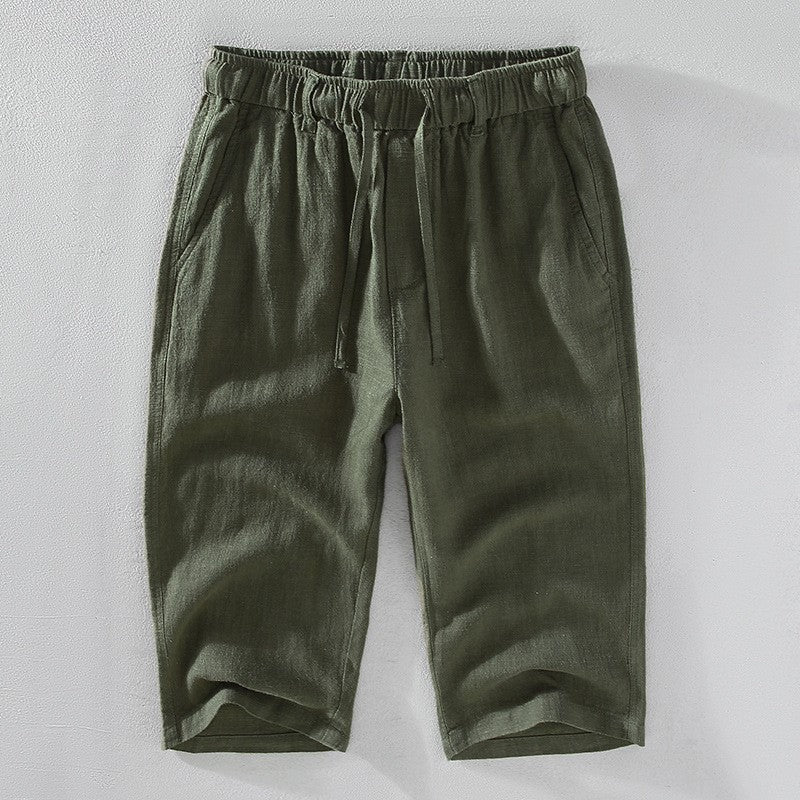 Men's Linen Drawstring Shorts