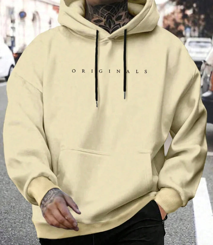 Men's Oversized Pullover Hoodie with Kangaroo Pocket