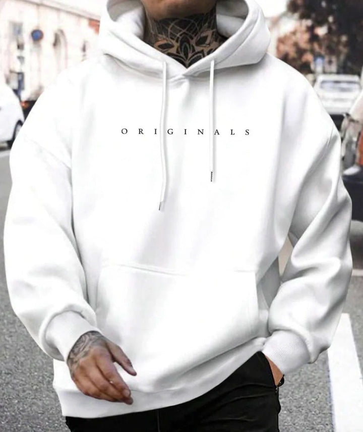 Men's Oversized Pullover Hoodie with Kangaroo Pocket