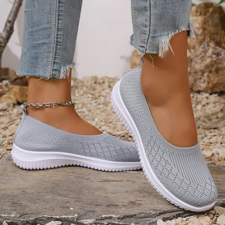 Women's Knit Slip-On Walking Shoes