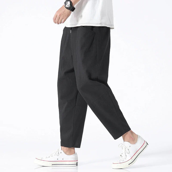 Relaxed Fit Drawstring Pants for Men
