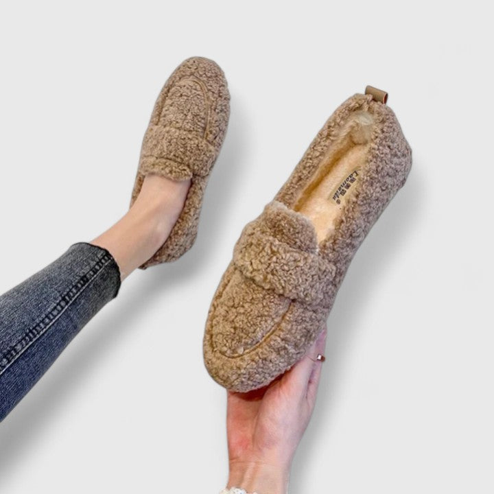 Cozy Sherpa Slip On Loafers