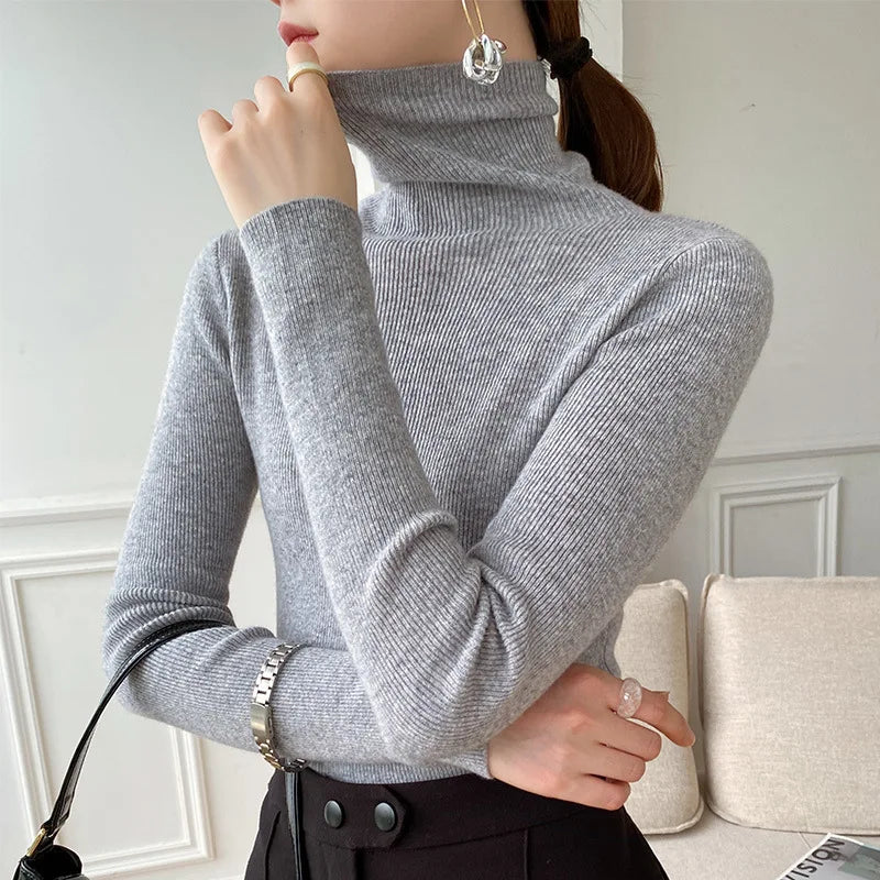 Women's Turtleneck Knit Sweater