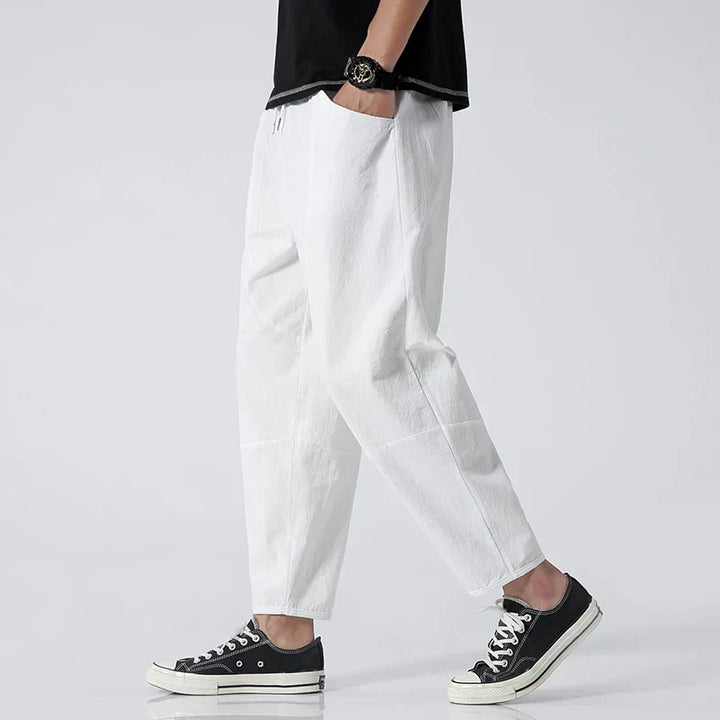 Relaxed Fit Drawstring Pants for Men
