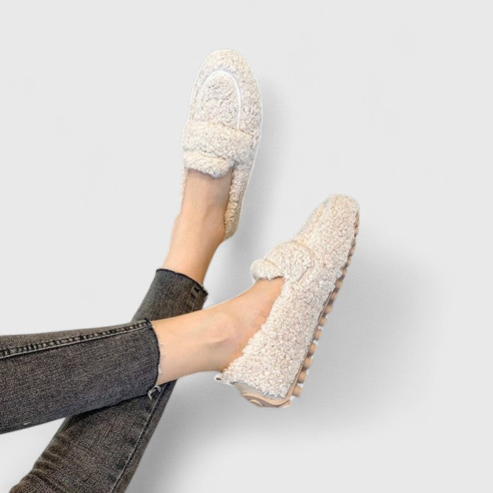 Cozy Sherpa Slip On Loafers