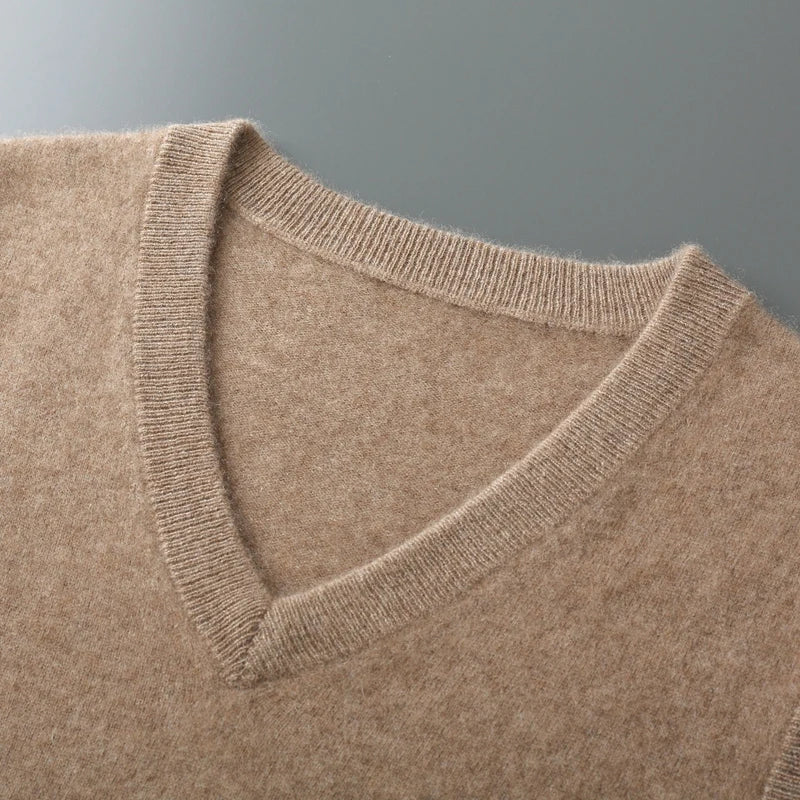 Classic V Neck Knit Vest