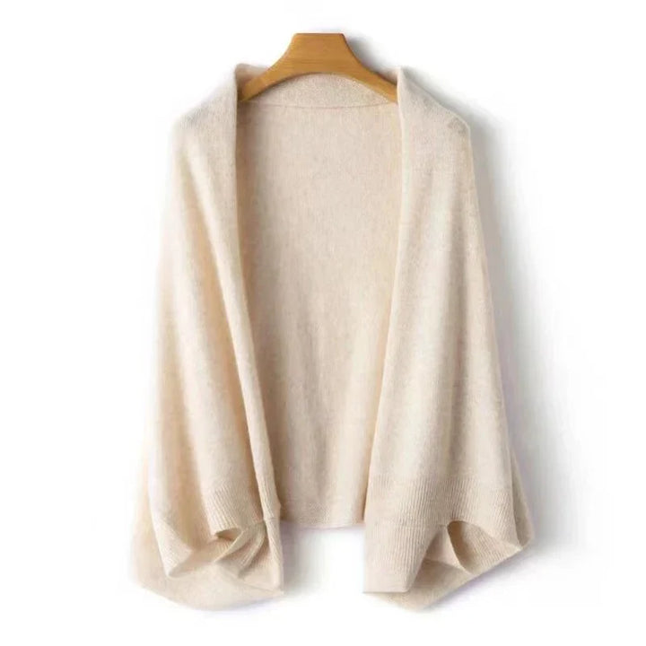 Women's Open Front Knit Shawl Cardigan