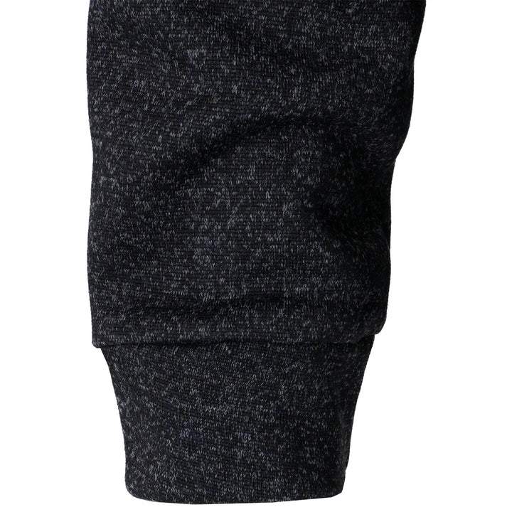 Men's Elbow Patch Button Collar Pullover