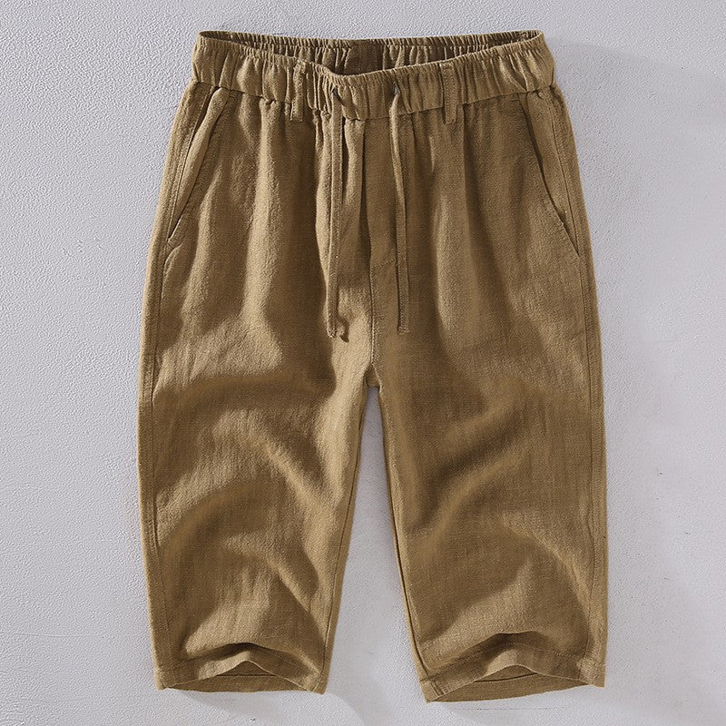 Men's Linen Drawstring Shorts