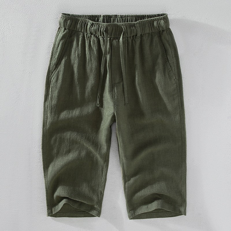 Men's Linen Drawstring Shorts