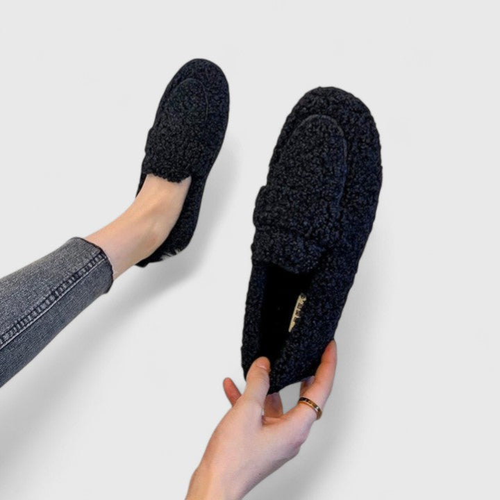 Cozy Sherpa Slip On Loafers