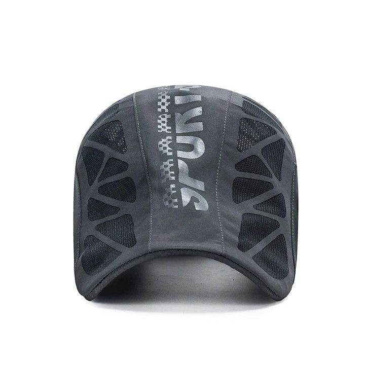 Mesh Panel Curved Brim Sport Cap
