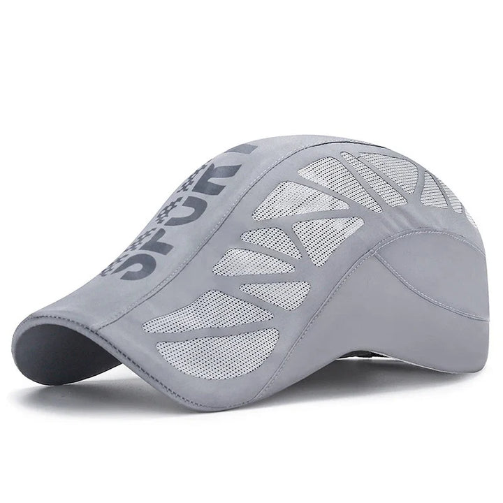 Mesh Panel Curved Brim Sport Cap