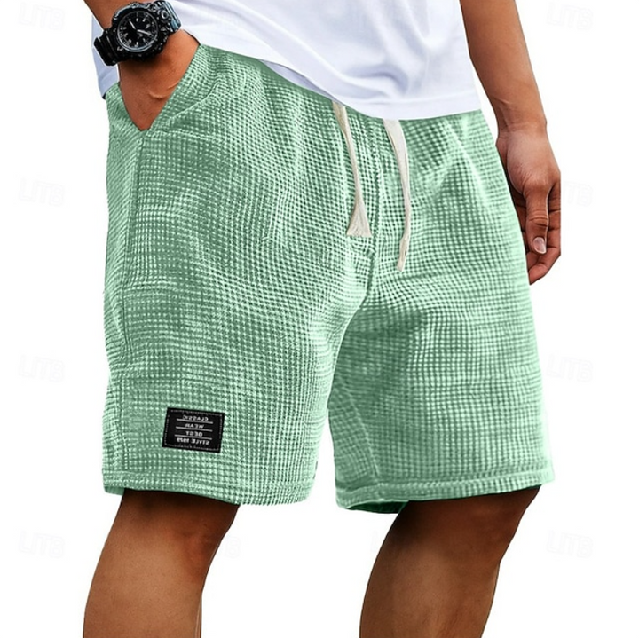 Lightweight Waffle Knit Shorts for Men