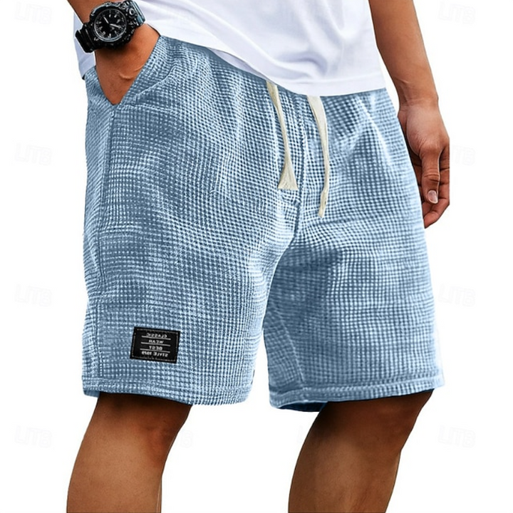 Lightweight Waffle Knit Shorts for Men