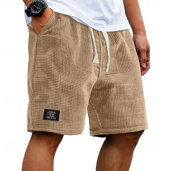 Lightweight Waffle Knit Shorts for Men