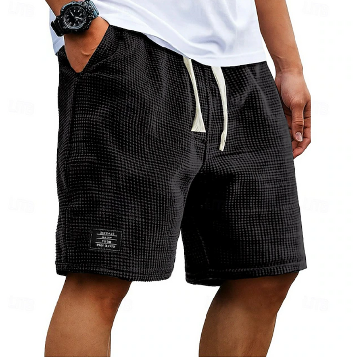 Lightweight Waffle Knit Shorts for Men
