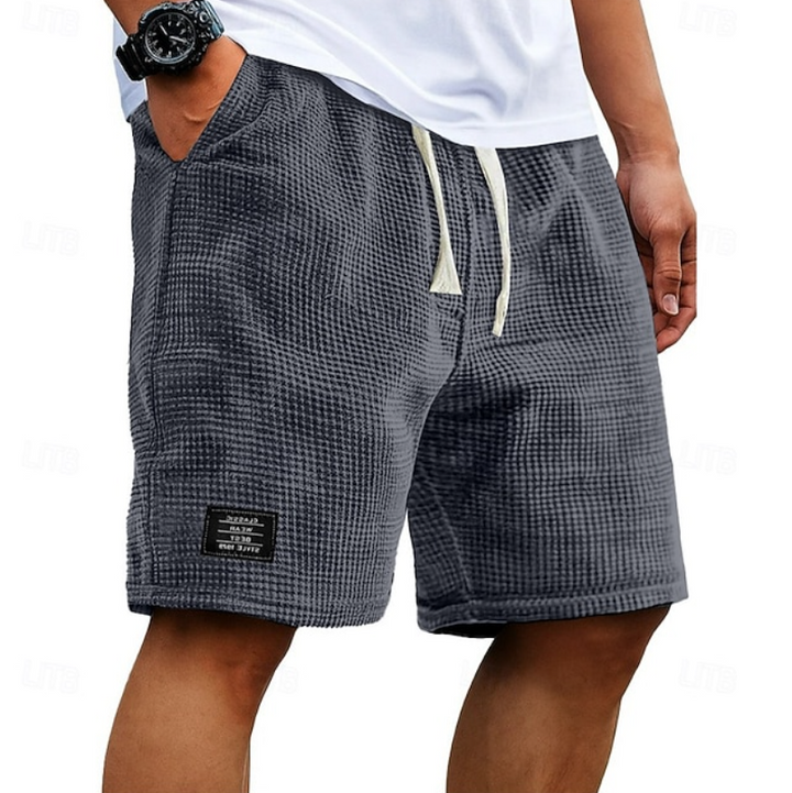 Lightweight Waffle Knit Shorts for Men