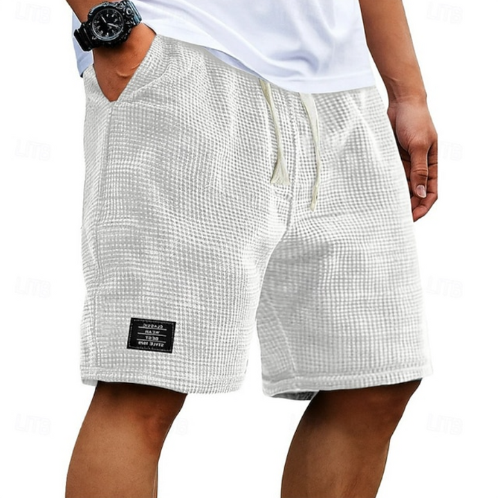 Lightweight Waffle Knit Shorts for Men