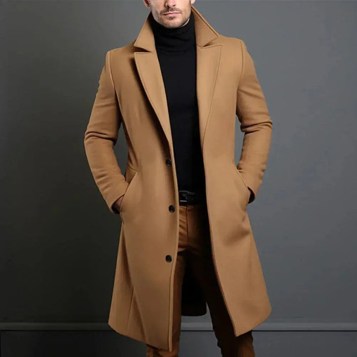Men's Wool Blend Overcoat Regular Fit