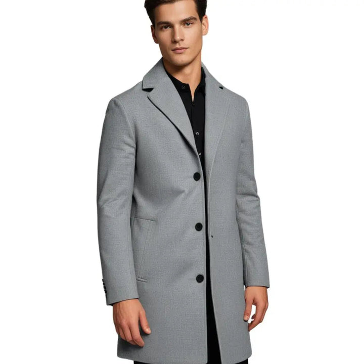Men's Wool Blend Overcoat Regular Fit