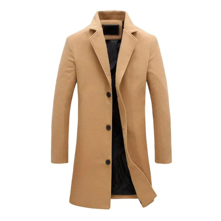 Men's Wool Blend Overcoat Regular Fit