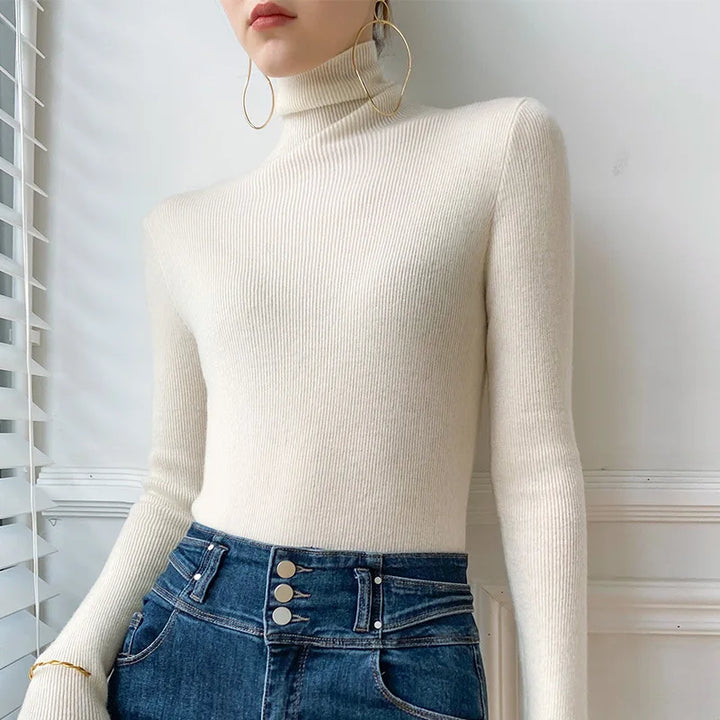 Women's Turtleneck Knit Sweater