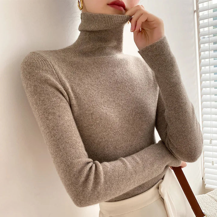 Women's Turtleneck Knit Sweater